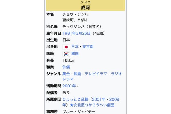 成河(ソンハ)のwikipedia 画像