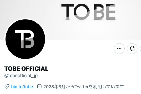 TOBE official Twitter 画像